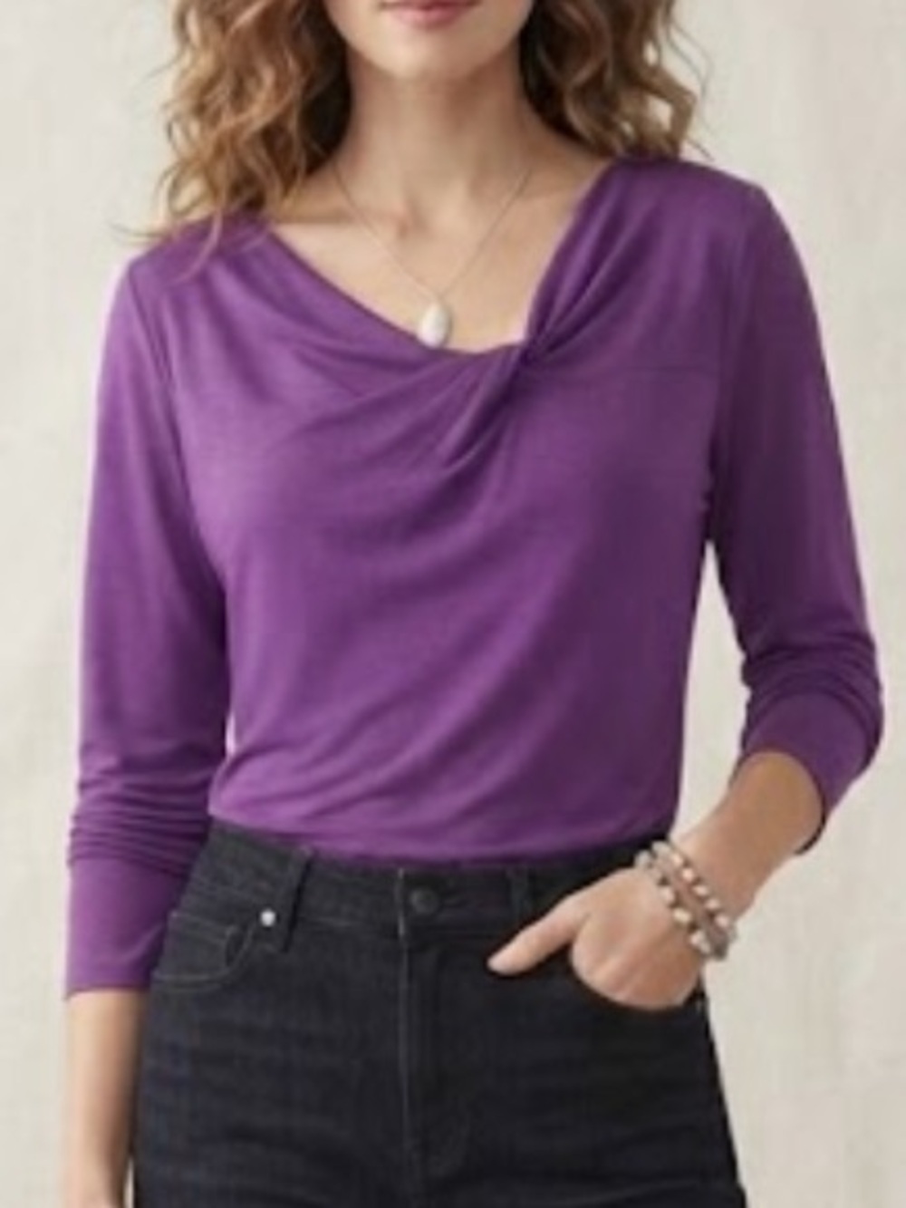 The Limited Top Purple